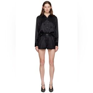Alexander Wang Black Silk Romper